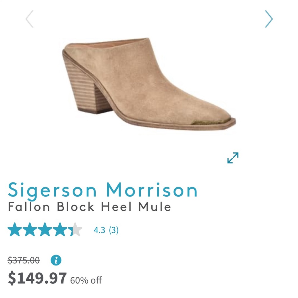 Sigerson Morrison Fallon Block Heel Mule NBW